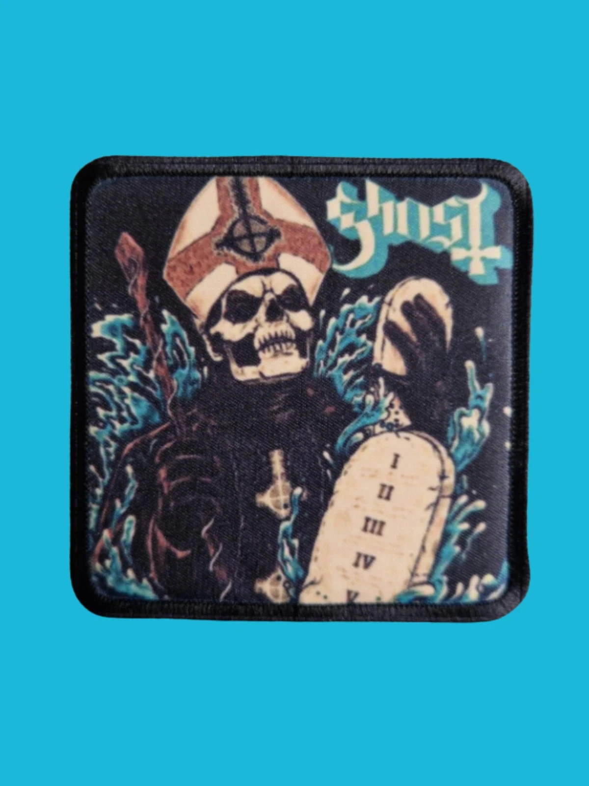 Patch Ghost - 13 Commandments - Imprimé - Carré de 7,5 x 7,5 centimètres